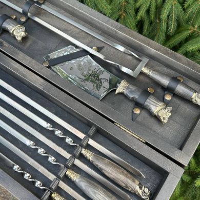 Премиальный набор шампуров в кейсе Дикие звери 10 Дикі звірі 10 фото
