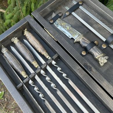 Премиальный набор шампуров в кейсе Дикие звери 10 Дикі звірі 10 фото